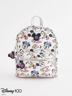 Disney 100 Minnie Mouse Shimmer Rucksack Kids at ASDA