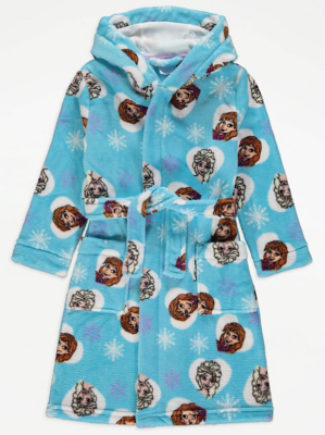 Disney Frozen Blue Character Print Dressing Gown Sale & Offers at ASDA