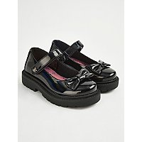 Black Bow Patent Mary Jane School Shoes | School | George at ASDA