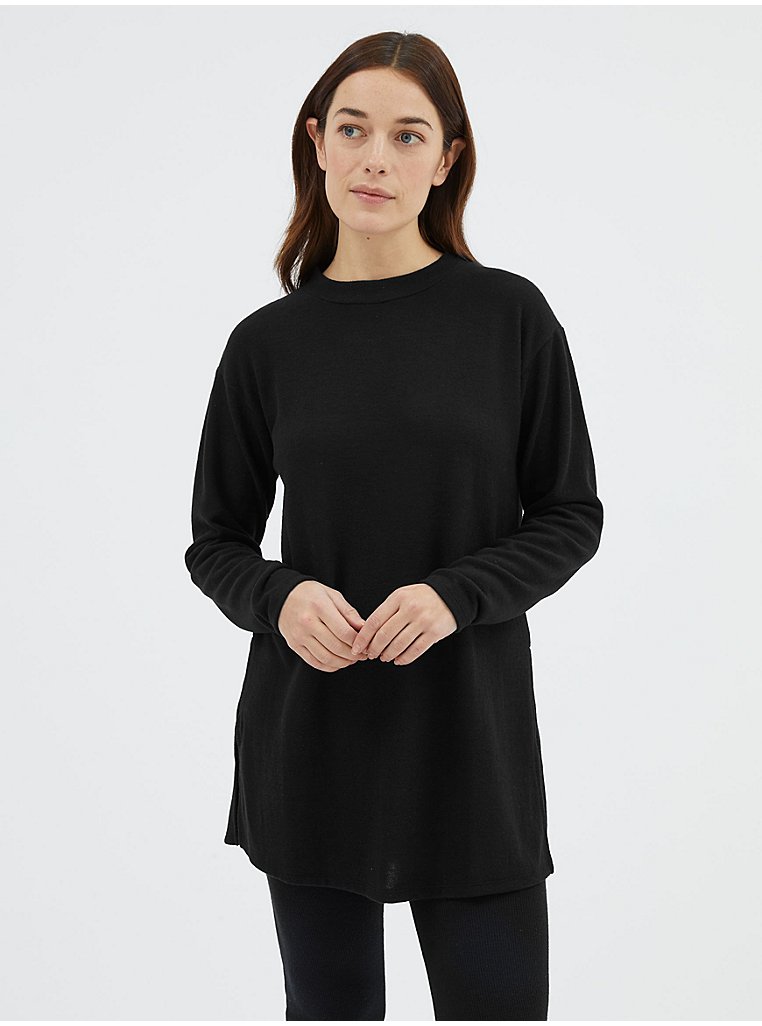 Black Long Sleeve Soft Touch Tunic | Women | George at ASDA