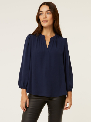 Navy Popover Blouse Women at ASDA