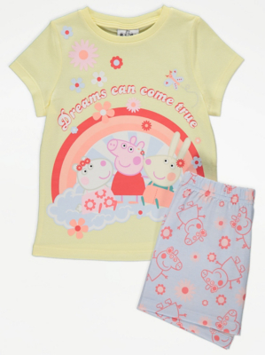 Peppa Pig Dream Floral Print Short Pyjamas | Kids | George at ASDA