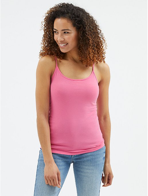 Pink Strappy Cami Top | Women | George at ASDA