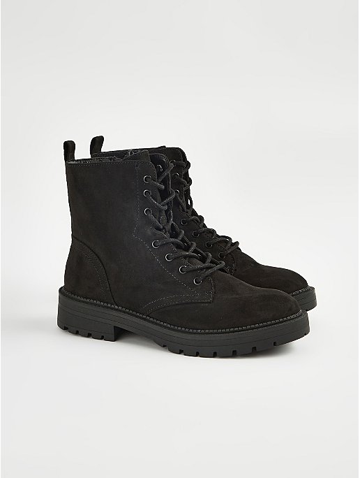 Black Lace Up Boots | Women | George at ASDA