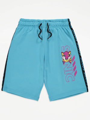 Sonic The Hedgehog Blue Tape Shorts Kids at ASDA