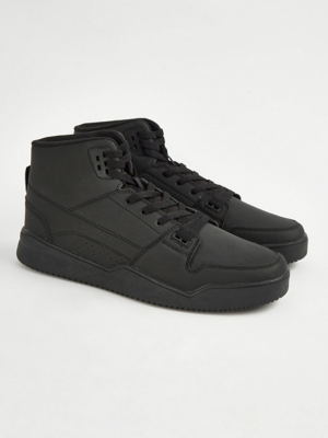 Black High Top Trainers Men at ASDA
