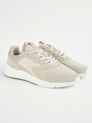 Cream Sporty Trainers Men at ASDA