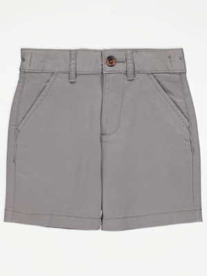 Grey Chino Shorts Kids at ASDA