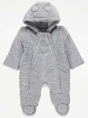 Quinn Taupe Faux Fur Pramsuit main image 1