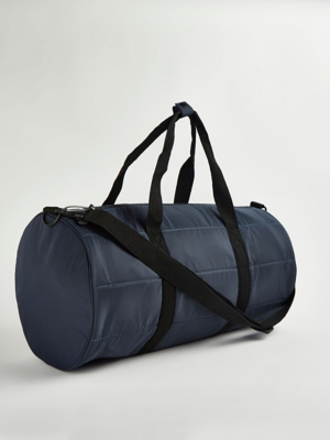 Navy Quilted Holdall Men at ASDA