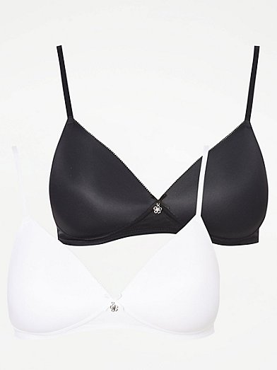 Women's Gathered, Padded, Adjustable Non-Wired Bra Specifically