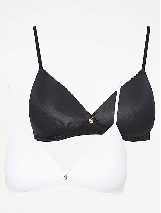 Non Wired First Bras 2 Pack | Lingerie | George at ASDA