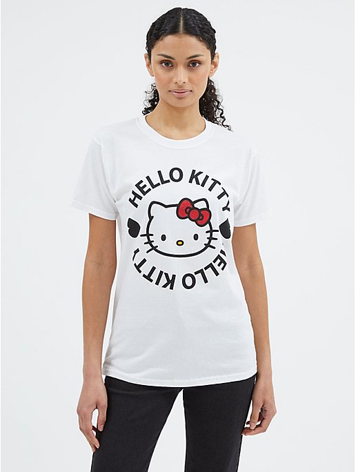 Hello Kitty White Graphic Print T-Shirt | Women | George at ASDA