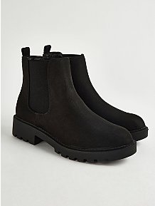 Pasture diagram Forhandle Black Leather Chelsea Boots | Sale & Offers | George at ASDA