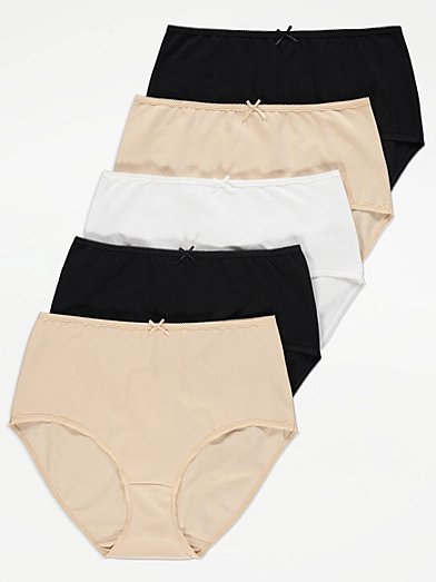  5 Pack Women's Underwear High Waisted Briefs Panties