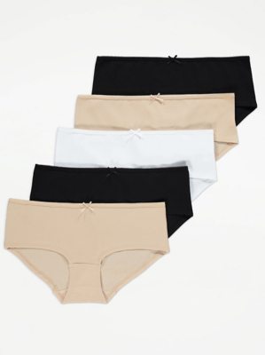 Short Briefs 5 Pack Lingerie at ASDA
