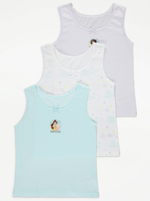 Disney Princess Vests 3 Pack Kids at ASDA