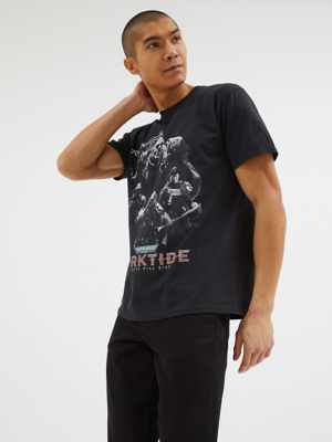 T-shirt Graphique Hooded Gunman Noir Taille M - Marque Rouge Statas - Occasion Très Bon État