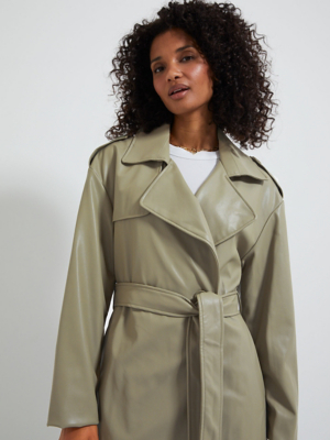 Khaki Coat Ladies Raincoat Asda Khaki In Longline Quilted