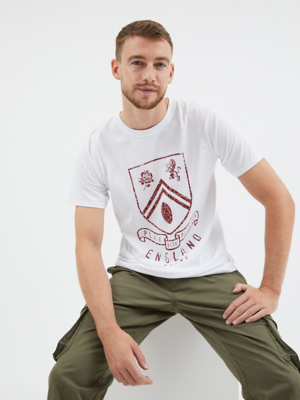 White England Rugby TShirt Men at ASDA