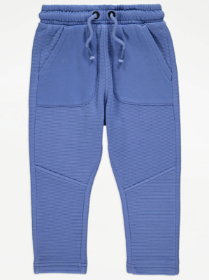Blue Textured Joggers | Kids | George at ASDA