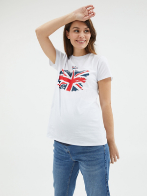 Maternity Union Jack Print Graphic TShirt Women at ASDA