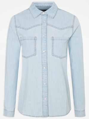 ladies denim shirt asda