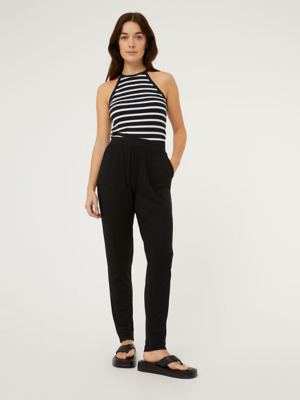 Black Loose Lounge Bottoms Women at ASDA