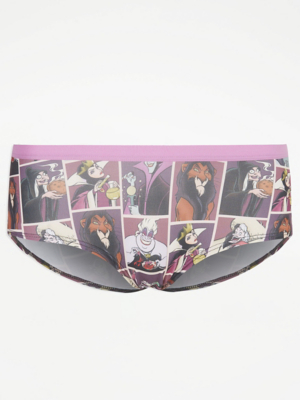 Disney Villains Graphic Short Knickers Lingerie at ASDA