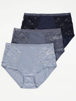 Sparkle High Waist Brief in Sparkle Teal - Panache main image 1