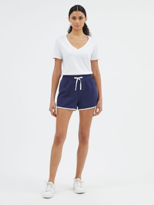 Navy Racer Shorts Women at ASDA