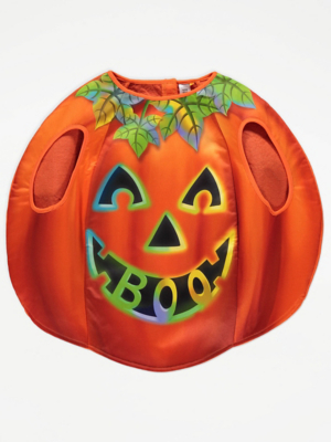 Orange Pumpkin Tabard Halloween Fancy Dress Costume Kids at ASDA