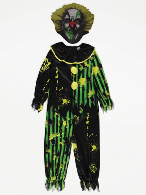 Clown Kids Matching Family Halloween Fancy Dress Costume Kids at ASDA