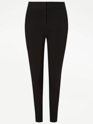 Senior Girls Black Skinny Leg School Trousers School George at