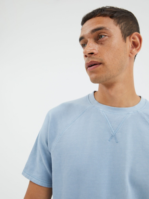 Light Blue Sweat T-Shirt | Men | George at ASDA