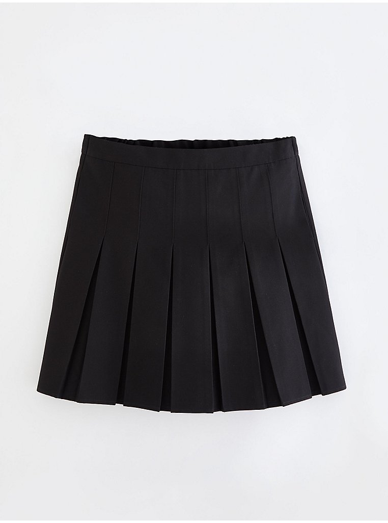 Senior Girls Black Permanent Pleats School Skirt | School | George at ASDA