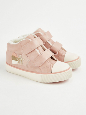 Shoesme Pink Stars Hi Top Trainer