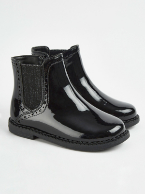 Patent Chelsea Boots Black Patent Boots For Girls Baby Girl
