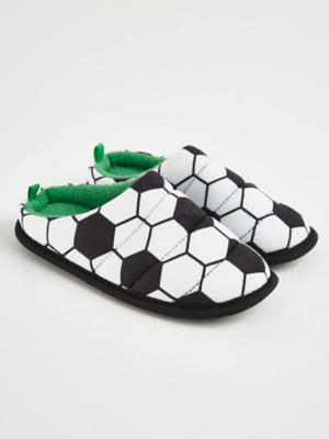Football Mule Slippers Kids at ASDA