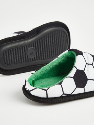 Chaussons Mules Football Pour Garçon - Noir - Taille 12-6 Ans - Confort Décontracté
