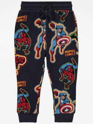 Marvel Comics Grey Joggers Kids at ASDA