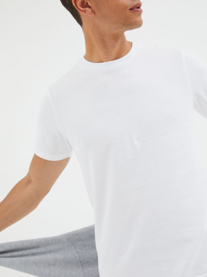 asda george mens white t shirts