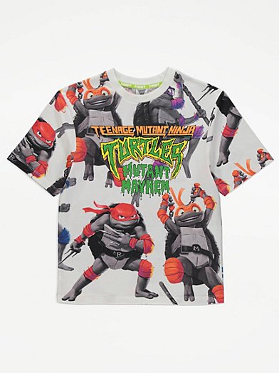 TMNT - T-Shirt KIDS TMNT Group - Green (10 Years) : ShopForGeek