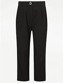 Ashlawn School Girls Standard Fit Black Trousers with 'AS' logo (shown in  grey)(compulsory) - Scallywagz Schoolwear