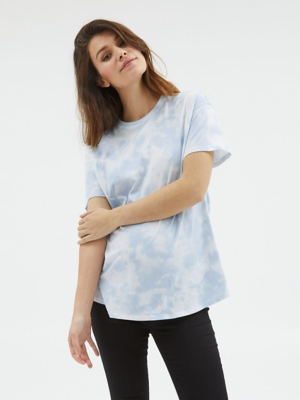 Maternity Blue Tie Dye TShirt Women at ASDA