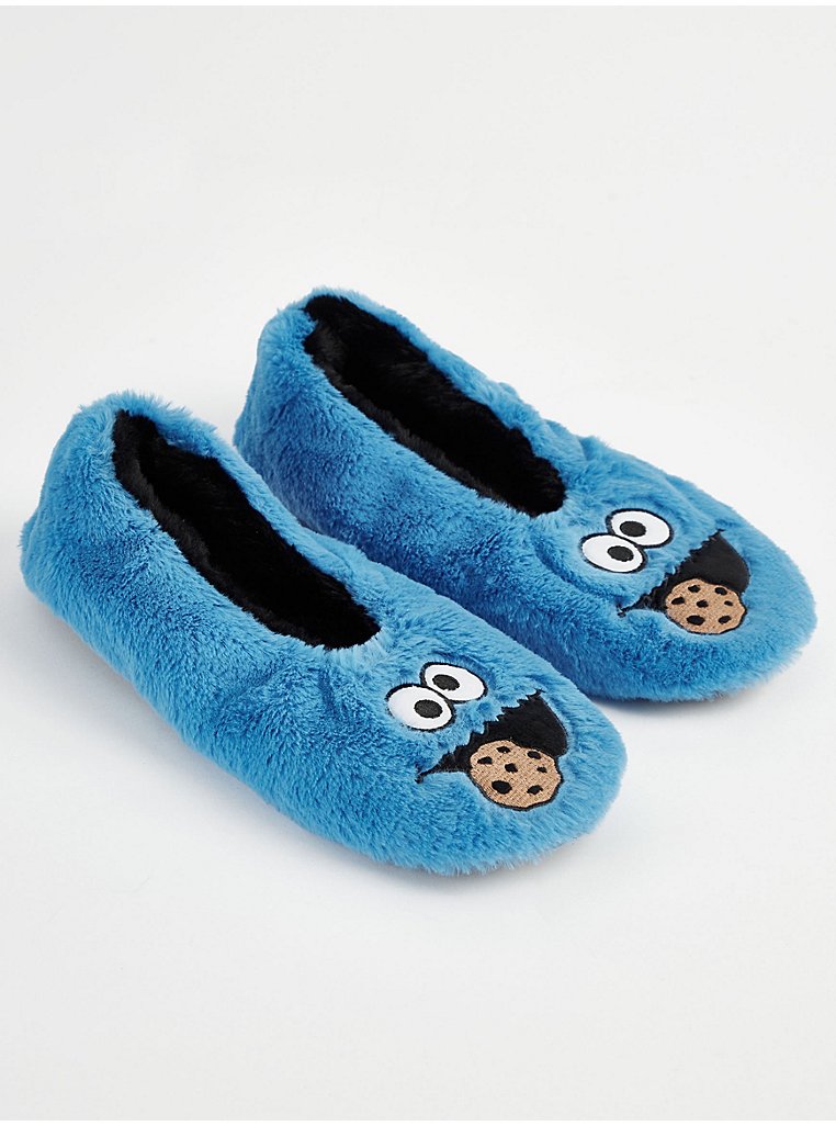 Sesame Street Cookie Monster Slippers | Men | George at ASDA