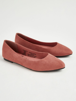 Pink Pointed Toe Ballet Shoes Women at ASDA