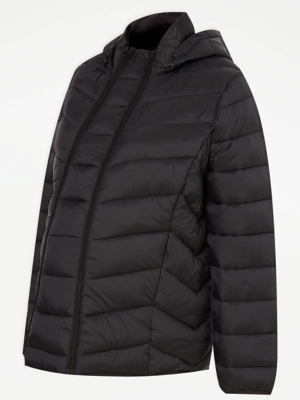 Maternity Black Padded 3 in 1 Coat Women at ASDA