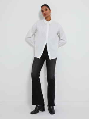 Black High Waist Bootcut Jeans Women at ASDA