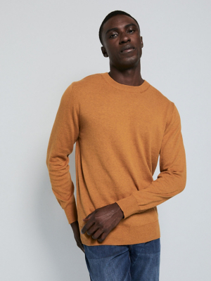 Mustard Lightweight Knitted Jumper Men at ASDA
